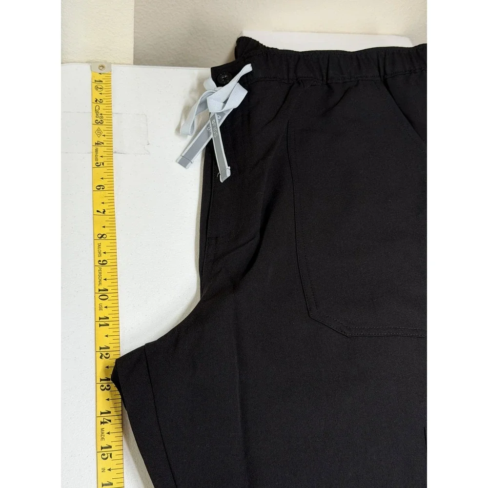 FIGS Scrub Pants Mens XL Black High Vis Cairo Cargo Healthcare Hospital Doctor